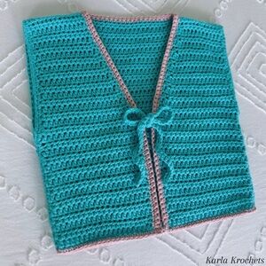 Crochet kids vest